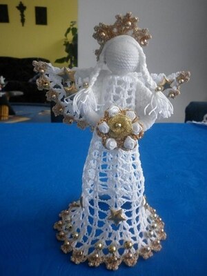 Novogodisnji Andjeli Heklanje Seme Christmas Decoration 74 
